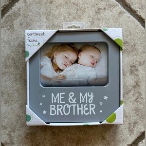 COPY - NWT never opened 4x6 picture frame “me & my brother”